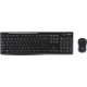 Клавиатура + мышь Logitech MK270 клав:черный мышь:черный USB беспроводная Multimedia (920-004509)