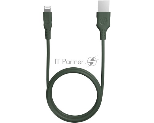 Кабель Vipe VPCBLMFIPVCGRN USB (m)-Lightning (m) 1.2м зеленый