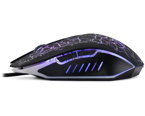 Мышь проводная Oklick 896G черный, 12800 dpi, USB, кнопки - 5