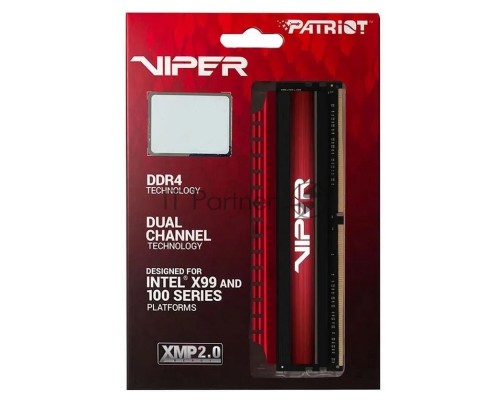 Оперативная память Patriot DDR4 2x32Gb 3600MHz PV464G360C8K Viper 4 RTL PC4-28800 CL18 DIMM 288-pin 1.35В с радиатором Ret Оперативная память Patriot DDR4 2x32Gb 3600MHz PV464G360C8K Viper 4 RTL PC4-28800 CL18 DIMM 288-pin 1.35В с радиатором Ret