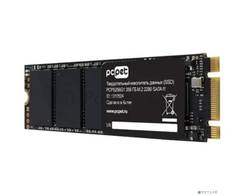Накопитель SSD PC Pet SATA III 256Gb PCPS256G1 M.2 2280 OEM