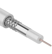 Rexant (01-2611) Кабель коаксиальный 3С-2V, 75Ом, CCS/Al/Al, 48%, 100м, INDOOR, белый