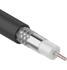 PROconnect (01-2205-1) Кабель коаксиальный RG-6U, 75Ом, CCS/Al/Al, 48%, 100м, OUTDOOR, черный