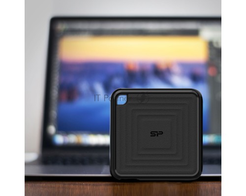 Твердотельный диск 2TB Silicon Power PC60, External, USB 3.2 Type-C [R/W - 540/500 MB/s] черный