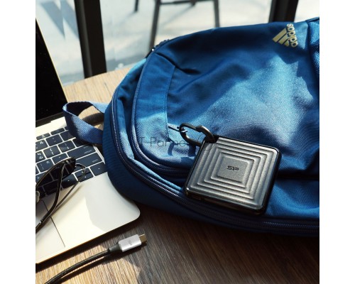 Твердотельный диск 2TB Silicon Power PC60, External, USB 3.2 Type-C [R/W - 540/500 MB/s] черный