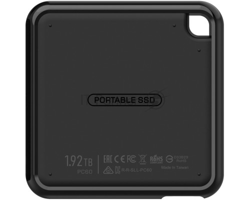 Твердотельный диск 2TB Silicon Power PC60, External, USB 3.2 Type-C [R/W - 540/500 MB/s] черный