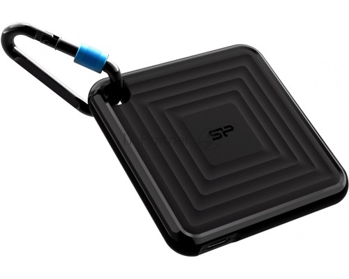 Твердотельный диск 2TB Silicon Power PC60, External, USB 3.2 Type-C [R/W - 540/500 MB/s] черный