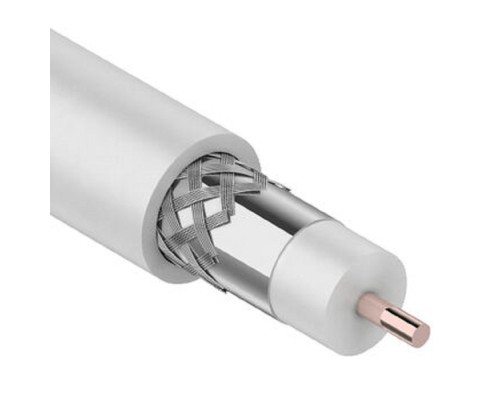[Кабель] Rexant (01-3001) Кабель коаксиальный магистральный RG-11U, 75Ом, CCS/Al/Al, 83%, 305м, INDOOR, белый