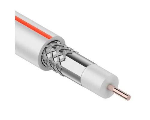 [Кабель] PROconnect (01-2401-2-20) Кабель коаксиальный SAT 50M, 75Ом, CCS/Al/Al, 75%, 20м, INDOOR, белый