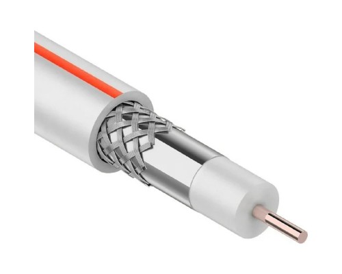 [Кабель] PROconnect (01-2401-2-50) Кабель коаксиальный SAT 50M, 75Ом, CCS/Al/Al, 75%, 50м, INDOOR, белый