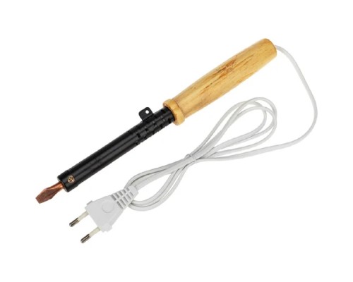 [Паяльные лампы (Автомобильные)] Rexant (12-0280) Паяльник с деревянной ручкой, серия ЭПСН, 80Вт, 230В, пакет