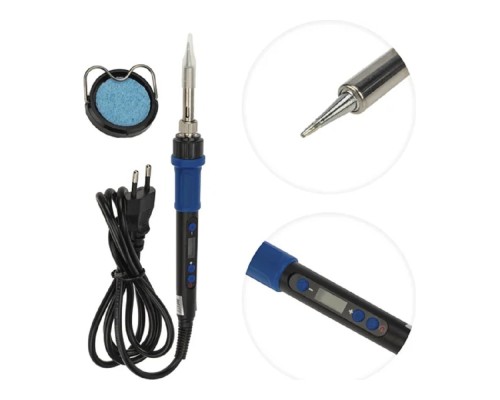 [Паяльные лампы (Автомобильные)] Rexant (12-0620) Паяльник цифровой, с керам. нагревателем, 65Вт, 220В, темп. 200-500 °C