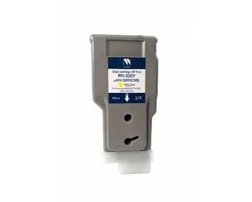 [Расходные материалы] Струйный картридж NV Print PFI-320Y (NV-2893C001) Yellow для Canon ImagePROGRAF TM-200/205/300/305 (300 мл) 