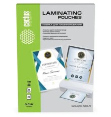 Пленка для ламинирования Cactus CS-LPGA310025,  100мкм,  426х303 мм,  25шт.,  глянцевая,  A3