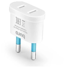Адаптер-переходник Buro BU-PA02-W (1 розетка) белый (пакет ПЭ) {переходник для Apple США LL/a}