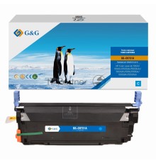 Картридж G&G for HP CLJ 5500/5550, голубой (12 000 стр.)