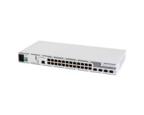 [Сетевое оборудование] ELTEX MES2300B-24 АС Ethernet-коммутатор 24 порта 10/100/1000BASE-T, 4 порта 10GBASE-R (SFP+)/1000BASE-X (SFP), L3, 100–240 В AC, 12 В DC