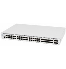 ELTEX MES2300B-48 Ethernet-коммутатор 48 портов 10/100/1000BASE-T, 4 порта 10GBASE-R (SFP+)/1000BASE-X (SFP), L3, 100–240 В AC, 12 В DC