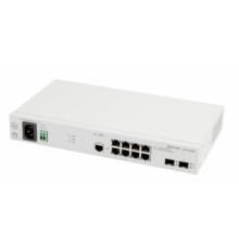 ELTEX MES2408B Ethernet-коммутатор 8 портов 10/100/1000BASE-T, 2 порта 100BASE-FX/1000BASE-X, L2,220В AC, 12В
