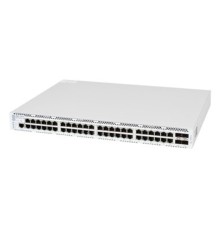 ELTEX MES3400-48 Ethernet-коммутатор агрегации 48 портов 10/100/1000BASE-T (RJ-45), 4 порта 1000BASE-X (SFP)/10GBASE-R (SFP+), L3, 2 слота для модулей питания