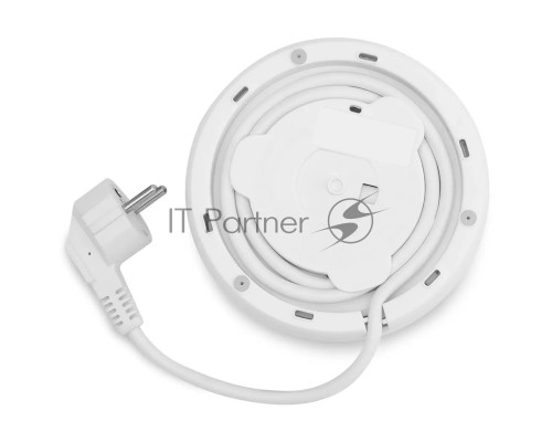 Чайник электрический Polaris PWK 1563CGL 1.5л. 2200Вт белый/прозрачный (корпус: стекло)