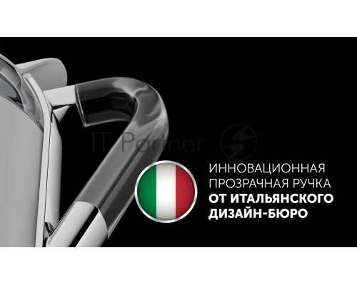 Чайник электрический Polaris PWK 1563CGL 1.5л. 2200Вт белый/прозрачный (корпус: стекло)