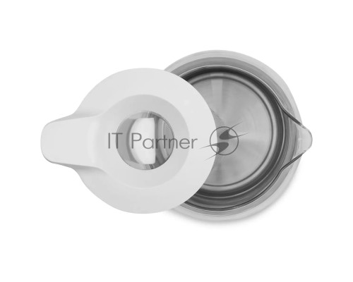Чайник электрический Polaris PWK 1563CGL 1.5л. 2200Вт белый/прозрачный (корпус: стекло)