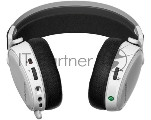 Наушники с микрофоном Steelseries Arctis 7+ белый/черный мониторные Radio оголовье (61461)