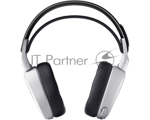 Наушники с микрофоном Steelseries Arctis 7+ белый/черный мониторные Radio оголовье (61461)