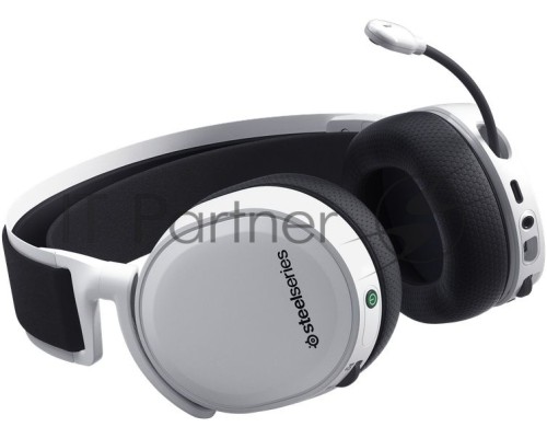 Наушники с микрофоном Steelseries Arctis 7+ белый/черный мониторные Radio оголовье (61461)