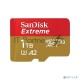 Флеш карта microSDXC SanDis 1024GBEXTREME Class 10, UHS-I, W130, R 190 МБ/с, <SDSQXAV-1T00-GN6MN> без адаптера на SD
