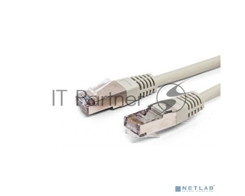 Кабель патч-корд, Filum FL-F5-1M F/UTP 5e cat. 1м, 26AWG(7x0.16 мм), омедненный алюминий (CCA), PVC, серый
