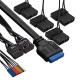 Компьютерный корпус Miditower ExeGate i3 BASE-NPX600 (ATX, БП 600NPX с вент. 12 см, с окном, 1*USB+1*USB3.0, аудио, 4 вент. 12см с RGB подсветкой)