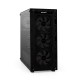 Компьютерный корпус Miditower ExeGate i3 BASE-NPX600 (ATX, БП 600NPX с вент. 12 см, с окном, 1*USB+1*USB3.0, аудио, 4 вент. 12см с RGB подсветкой)