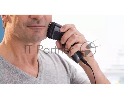 Бритва роторная Philips S1333/41 питан.:элек.сеть/аккум. черный/красный