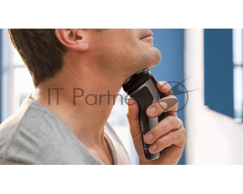 Бритва роторная Philips S1333/41 питан.:элек.сеть/аккум. черный/красный