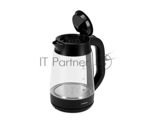 Чайник электрический Starwind SKG4030 1.7л. 2200Вт черный (корпус: стекло)