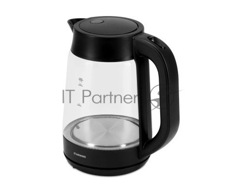 Чайник электрический Starwind SKG4030 1.7л. 2200Вт черный (корпус: стекло)