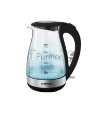 Чайник электрический Starwind SKP3039 1.7л. 2200Вт черный (корпус: стекло)