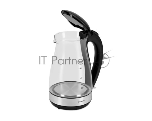 Чайник электрический Starwind SKP3039 1.7л. 2200Вт черный (корпус: стекло)