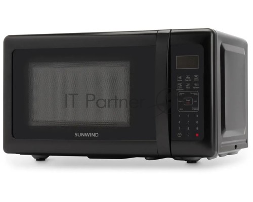 Микроволновая печь SunWind SUN-MW007 черный, 20 л, 700 Вт, переключатели - сенсор