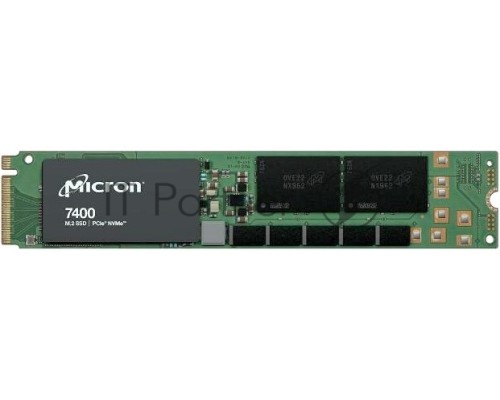 Накопитель SSD Micron 7450 PRO, 960GB, M.2(22x110mm), NVMe, PCIe 4.0 x4, 3D TLC, R/W 5000/1400MB/s, IOPs 520 000/82 000, TBW 1700, DWPD 1 (12 мес.)