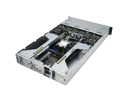 Серверная платформа/ ASUS ESC4000A-E12-SKU1, 2U GPU, 1 x SP5 LGA6096 EPYC 9004 (400W), 12DIMM DDR5, 2 x 2.5
