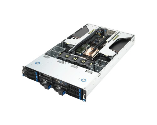 Серверная платформа/ ASUS ESC4000A-E12-SKU1, 2U GPU, 1 x SP5 LGA6096 EPYC 9004 (400W), 12DIMM DDR5, 2 x 2.5