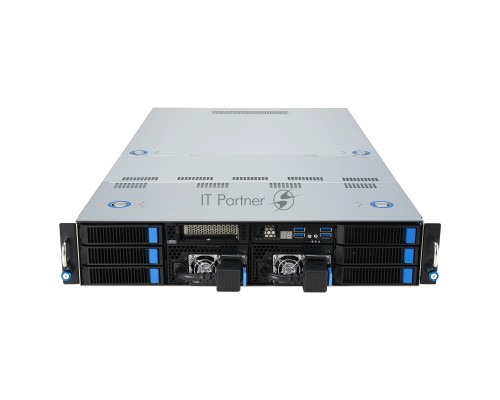 Серверная платформа/ ASUS ESC4000A-E12-SKU1, 2U GPU, 1 x SP5 LGA6096 EPYC 9004 (400W), 12DIMM DDR5, 2 x 2.5