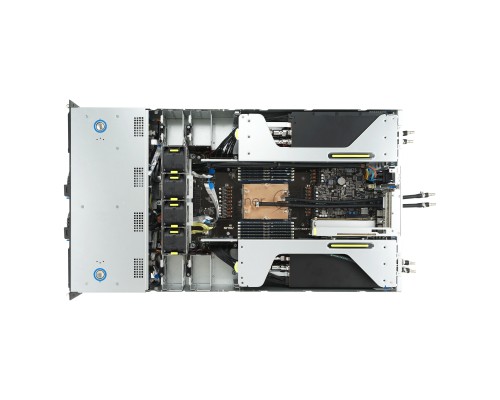 Серверная платформа/ ASUS ESC4000A-E12-SKU1, 2U GPU, 1 x SP5 LGA6096 EPYC 9004 (400W), 12DIMM DDR5, 2 x 2.5