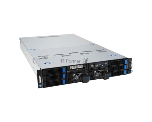Серверная платформа/ ASUS ESC4000A-E12-SKU1, 2U GPU, 1 x SP5 LGA6096 EPYC 9004 (400W), 12DIMM DDR5, 2 x 2.5