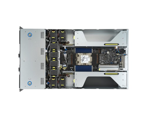 Серверная платформа/ ASUS ESC4000A-E12-SKU1, 2U GPU, 1 x SP5 LGA6096 EPYC 9004 (400W), 12DIMM DDR5, 2 x 2.5