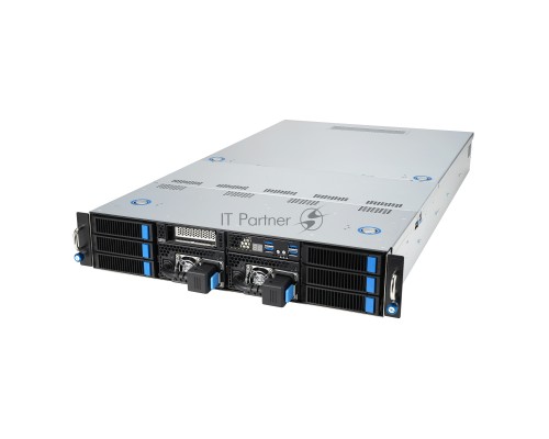 Серверная платформа/ ASUS ESC4000A-E12-SKU1, 2U GPU, 1 x SP5 LGA6096 EPYC 9004 (400W), 12DIMM DDR5, 2 x 2.5
