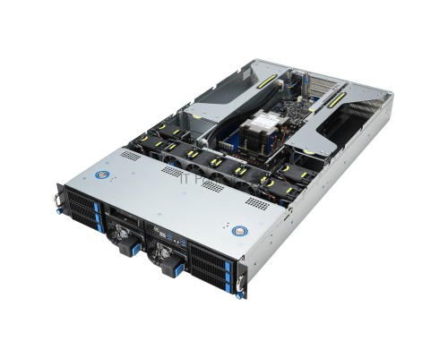 Серверная платформа/ ASUS ESC4000A-E12-SKU1, 2U GPU, 1 x SP5 LGA6096 EPYC 9004 (400W), 12DIMM DDR5, 2 x 2.5
